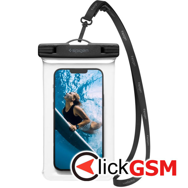 Spigen - Waterproof Case (A601)  - IPX8, for Phone 3.5 - 7" - Clear