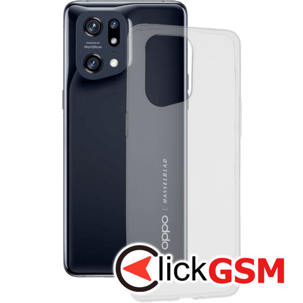 Techsuit - Clear Silicone - Oppo Find X5 Pro 5G - Transparent