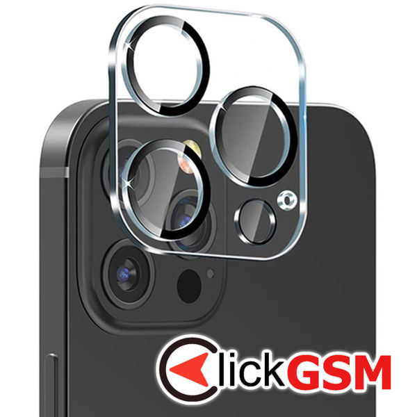 Lito - S+ Camera Glass Protector - iPhone 14 Pro / 14 Pro Max - Black/Transparent