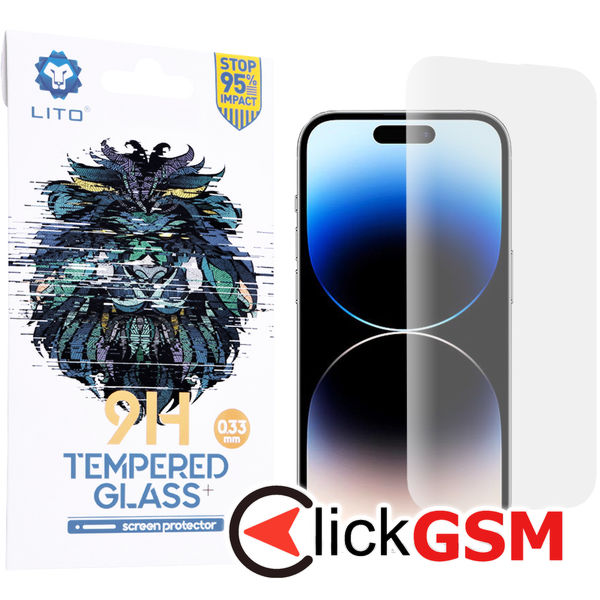 Lito - 2.5D Classic Glass - Iphone 14 Pro - Clear