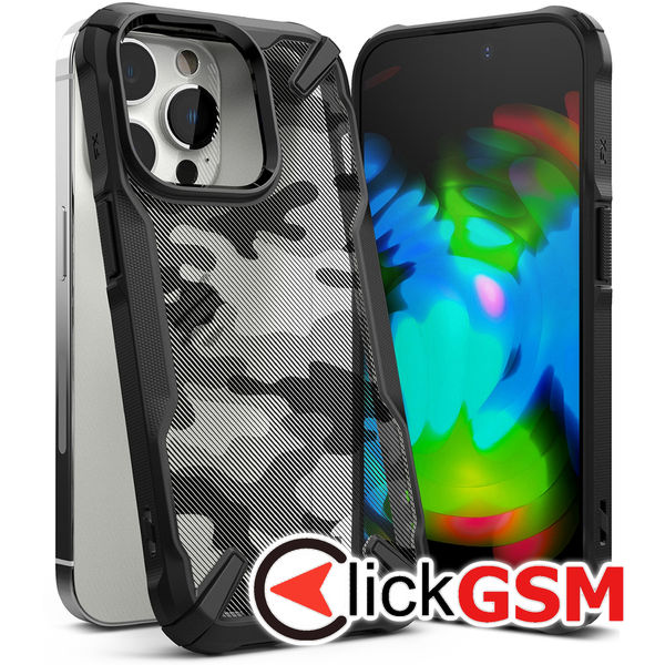 Ringke - Fusion X Design - iPhone 14 Pro - Camo Black