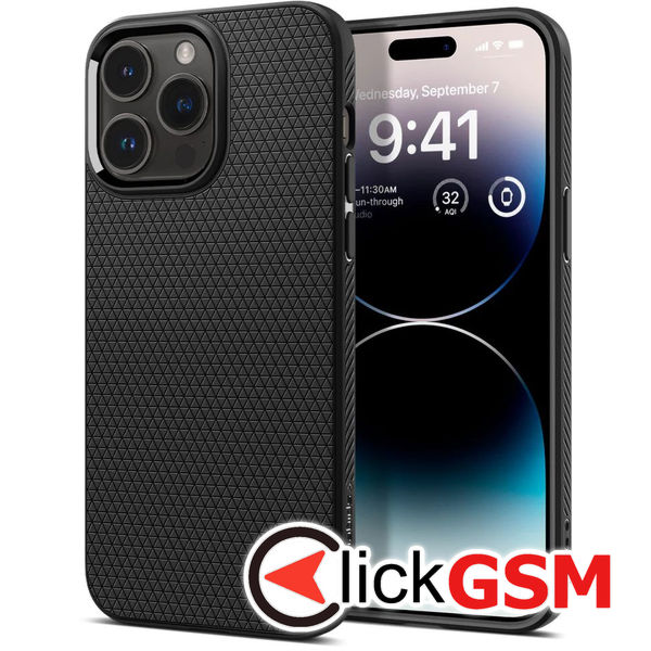 Spigen - Liquid Air - iPhone 14 Pro - Matte Black