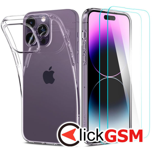 Spigen - Crystal Pack 360 - iPhone 14 Pro Max - Crystal Clear