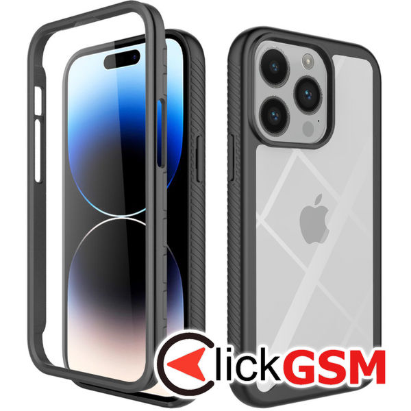 Techsuit - Defense360 Pro + Screen Protector - iPhone 14 Pro - Black