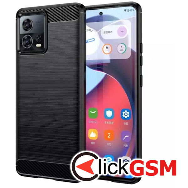 Techsuit - Carbon Silicone - Motorola Edge 30 Fusion - Black