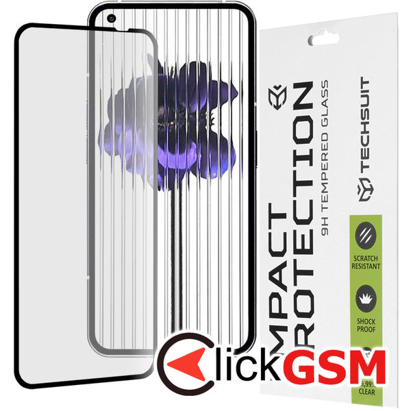 Techsuit - 111D Full Cover / Full Glue Glass - Nothing Phone (1) - Black