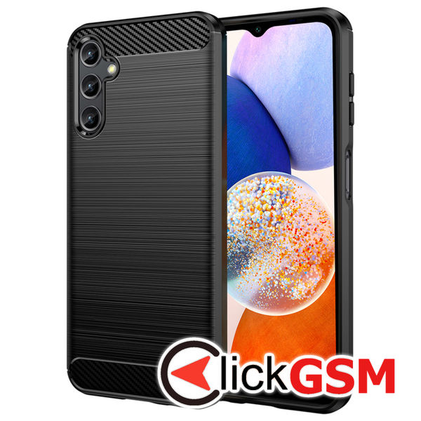 Techsuit - Carbon Silicone - Samsung Galaxy A14 4G / A14 5G - Black