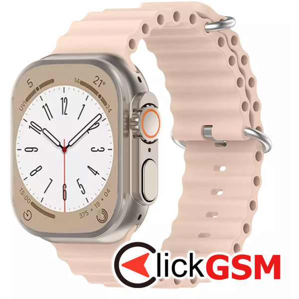 Techsuit - Watchband (W038) - Apple Watch 1/2/3/4/5/6/7/8/9/SE/SE 2/Ultra/Ultra 2 (42/44/45/49mm) - Pink