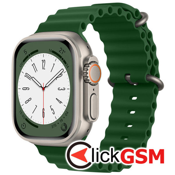 Techsuit - Watchband (W038) - Apple Watch 1/2/3/4/5/6/7/8/9/SE/SE 2 (38/40/41mm) - Army Green