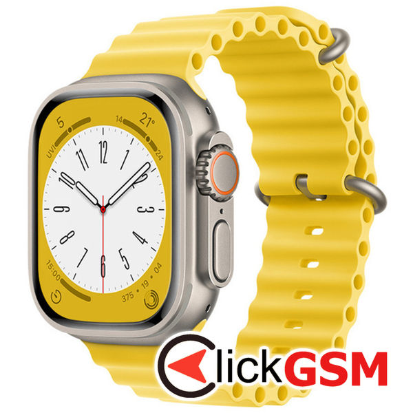 Techsuit - Watchband (W038) - Apple Watch 1/2/3/4/5/6/7/8/9/SE/SE 2/Ultra/Ultra 2 (42/44/45/49mm) - Yellow