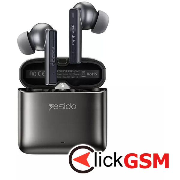 Yesido - Wireless Earbuds (TWS10) - Noise Cancelling, TWS - Black