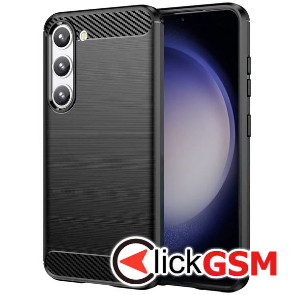Techsuit - Carbon Silicone - Samsung Galaxy S23 - Black
