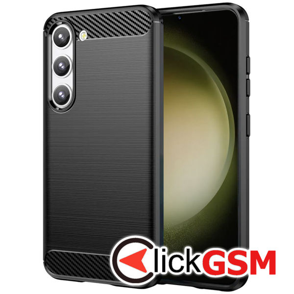 Techsuit - Carbon Silicone - Samsung Galaxy S23 Plus - Black