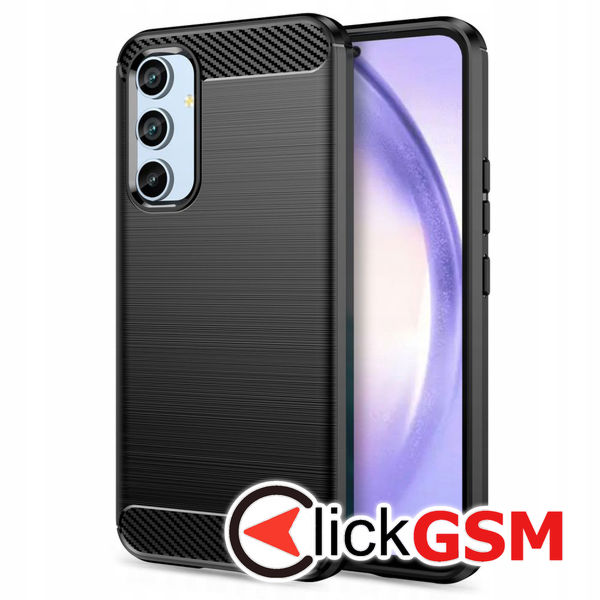 Techsuit - Carbon Silicone - Samsung Galaxy A54 - Black