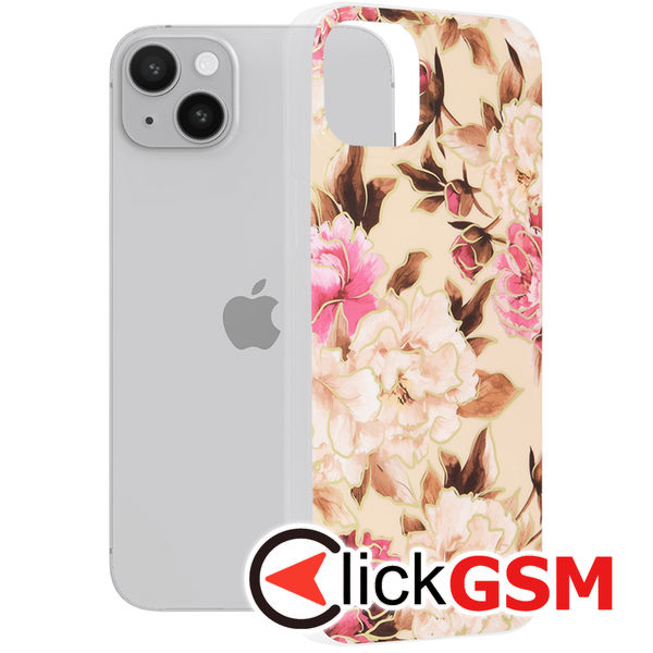 Techsuit - Marble Series - iPhone 14 Plus - Mary Berry Nude