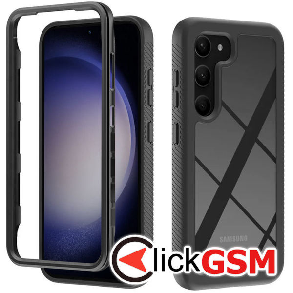 Techsuit - Defense360 Pro + Screen Protector - Samsung Galaxy S23 - Black