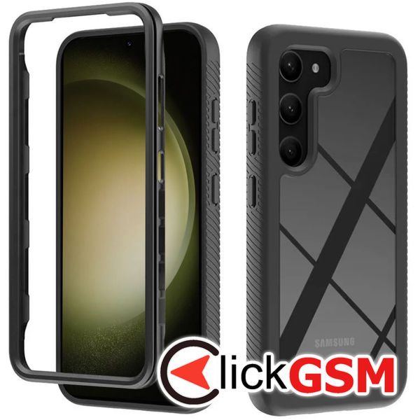 Techsuit - Defense360 Pro + Screen Protector - Samsung Galaxy S23 Plus - Black