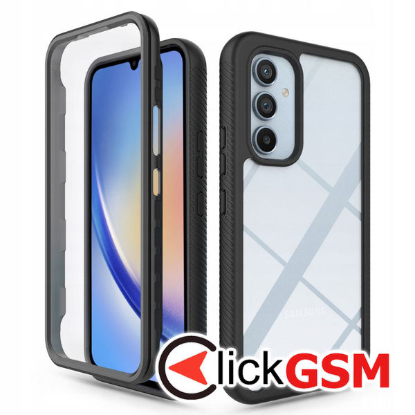 Techsuit - Defense360 Pro + Screen Protector - Samsung Galaxy A34 5G - Black