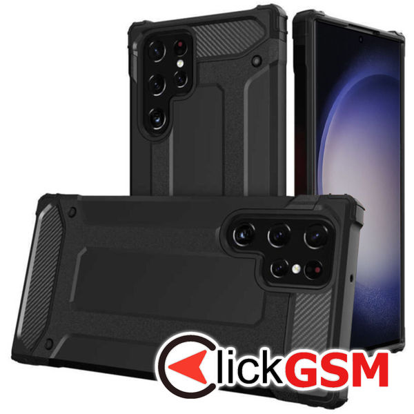 Techsuit - Hybrid Armor - Samsung Galaxy S23 Ultra - Black