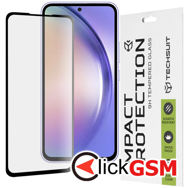 Techsuit - 111D Full Cover / Full Glue Glass - Samsung Galaxy A54 - Black