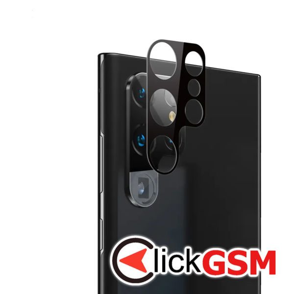 Techsuit - Full Camera Glass - Samsung Galaxy S23 Ultra - Black