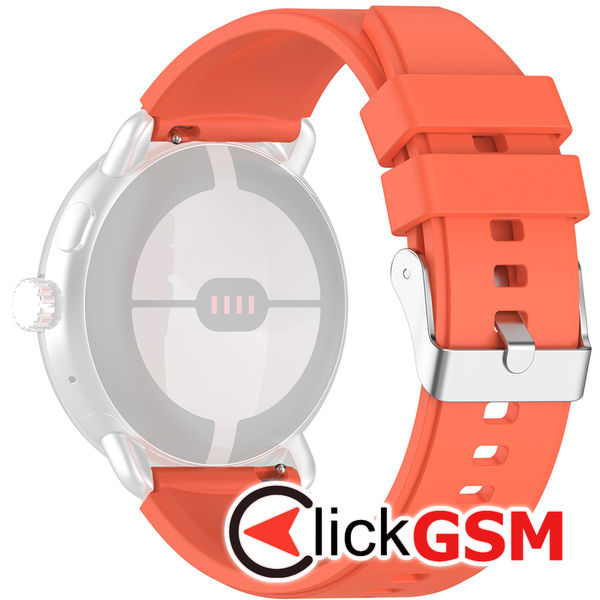 Techsuit - Watchband 20mm (W026) - Samsung Galaxy Watch 4/5/Active 2, Huawei Watch GT 3 (42mm)/GT 3 Pro (43mm) - Orange