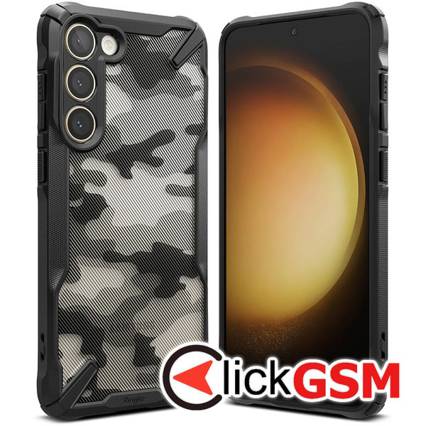Ringke - Fusion X Design - Samsung Galaxy S23 - Camo Black