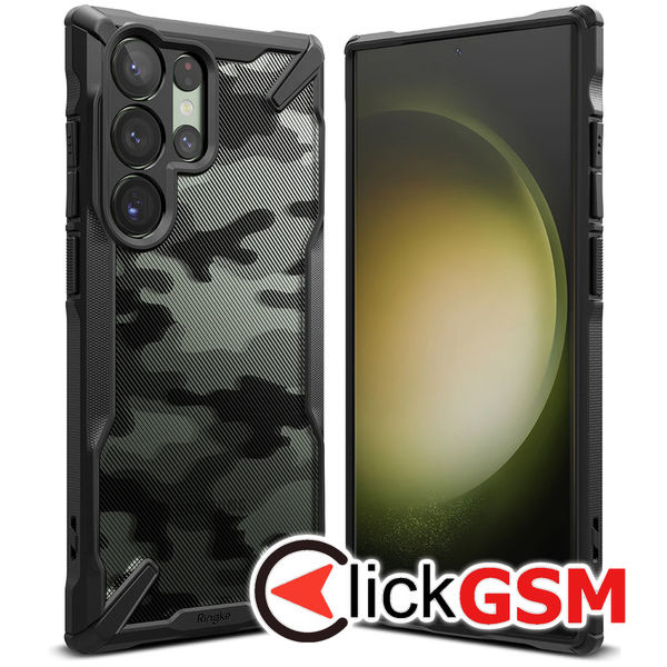Ringke - Fusion X Design - Samsung Galaxy S23 Ultra - Camo Black