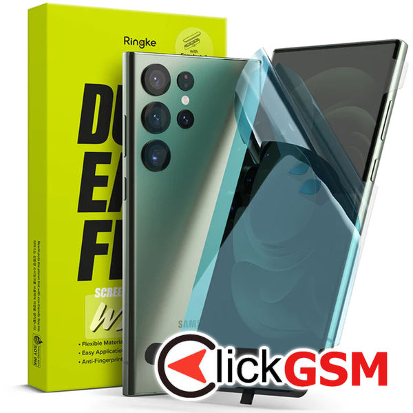 Ringke - Dual Easy WingFull (2 pack) - Samsung Galaxy S23 Ultra - Clear