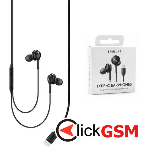 Samsung - Original Stereo Earphones (EO-IC100BBEGEU) - Type-C with Microphone, 1.2m - Black (Blister Packing)