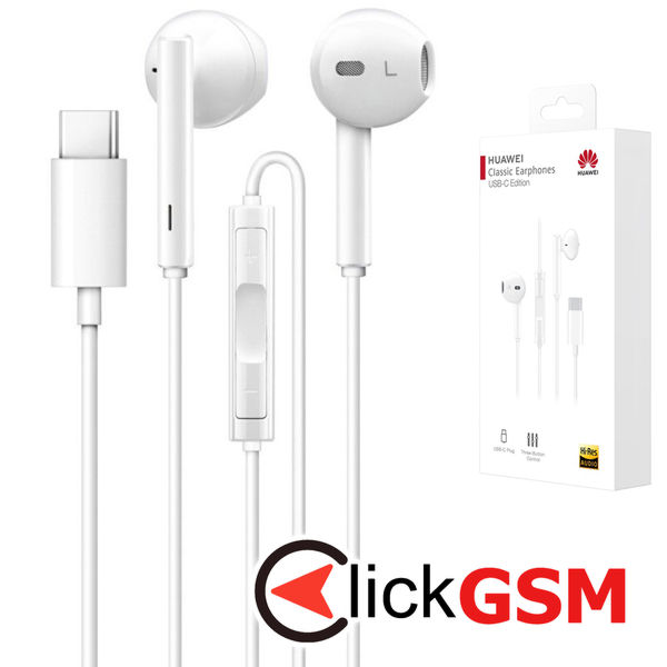 Huawei - Original Stereo Earphones (CM33) - Type-C - White (Blister Packing)