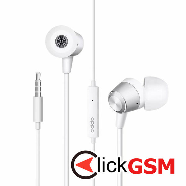 Oppo - Stereo Earphones (MH130) - Jack 3.5mm with Microphone - White (Bulk Packing)