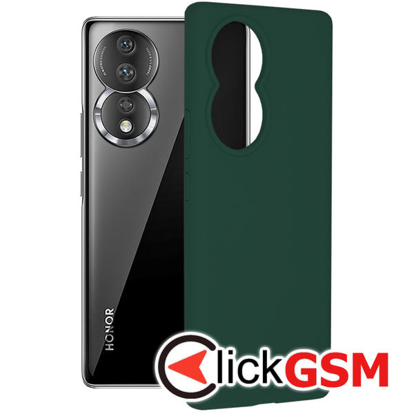 Techsuit - Soft Edge Silicone - Honor 80 - Dark Green