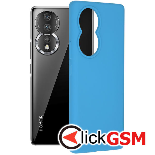 Techsuit - Soft Edge Silicone - Honor 80 - Denim Blue