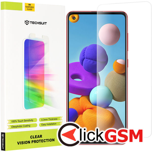 Techsuit - Clear Vision Glass - Samsung Galaxy A21s - Transparent