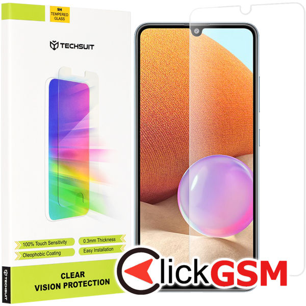 Techsuit - Clear Vision Glass - Samsung Galaxy A32 4G - Transparent