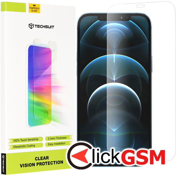 Techsuit - Clear Vision Glass - iPhone 12 Pro Max - Transparent