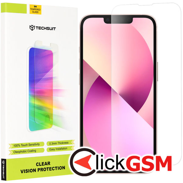 Techsuit - Clear Vision Glass - iPhone 13 mini - Transparent