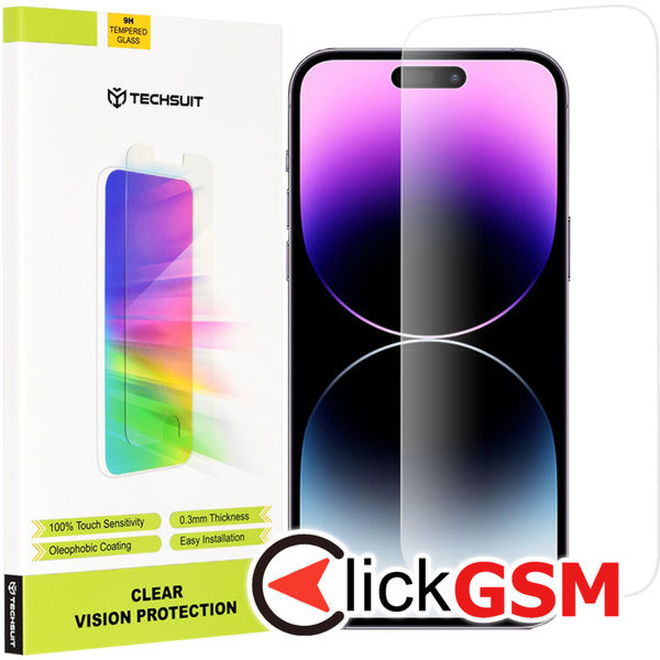 Techsuit - Clear Vision Glass - iPhone 14 Pro Max - Transparent
