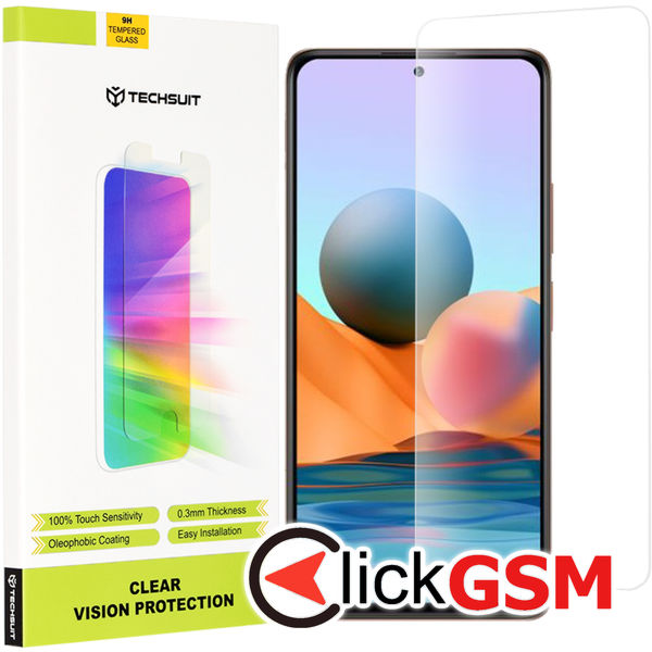 Techsuit - Clear Vision Glass - Xiaomi Redmi Note 10 Pro / Note 10 Pro Max - Transparent