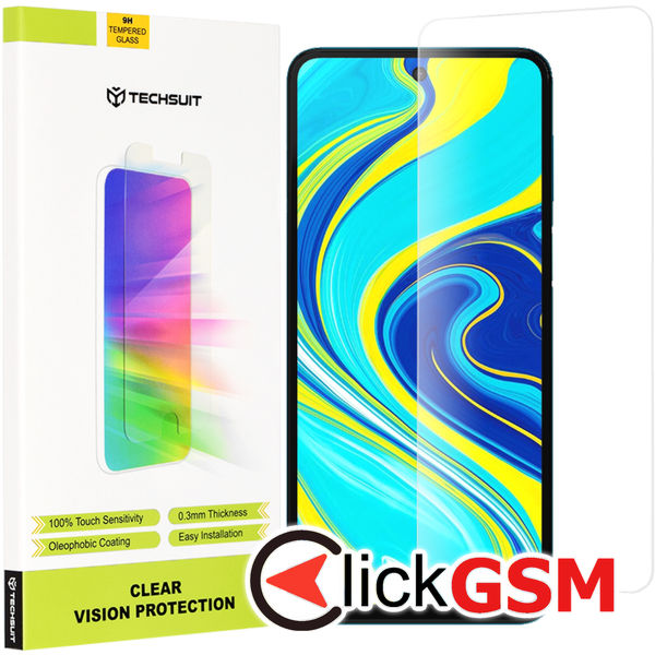 Techsuit - Clear Vision Glass - Xiaomi Redmi Note 9S / Note 9 Pro / Note 9 Pro Max - Transparent