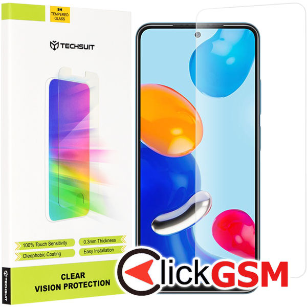 Techsuit - Clear Vision Glass - Xiaomi Redmi Note 11 / Note 11S / Poco M4 Pro 4G - Transparent