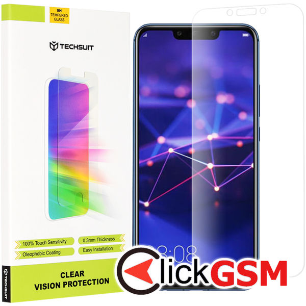 Techsuit - Clear Vision Glass - Huawei Mate 20 Lite / Nova 3 / Nova 3i / P Smart Plus - Transparent