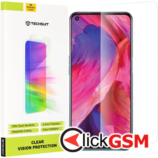Techsuit - Clear Vision Glass - Oppo A54 5G / Oppo A74 5G / OnePlus Nord N200 5G - Transparent