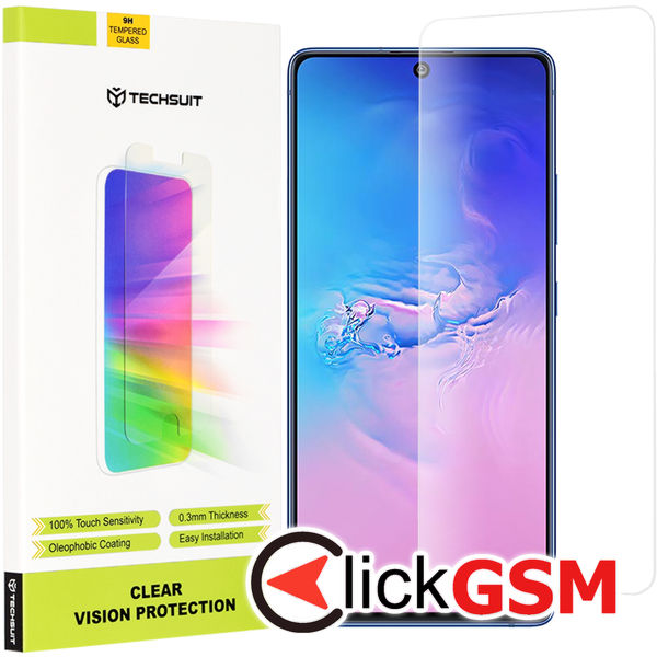 Techsuit - Clear Vision Glass - Samsung Galaxy S10 Lite - Transparent