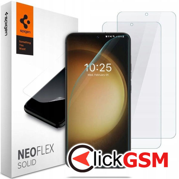 Spigen - Neo Flex (2 pack) - Samsung Galaxy S23 - Clear
