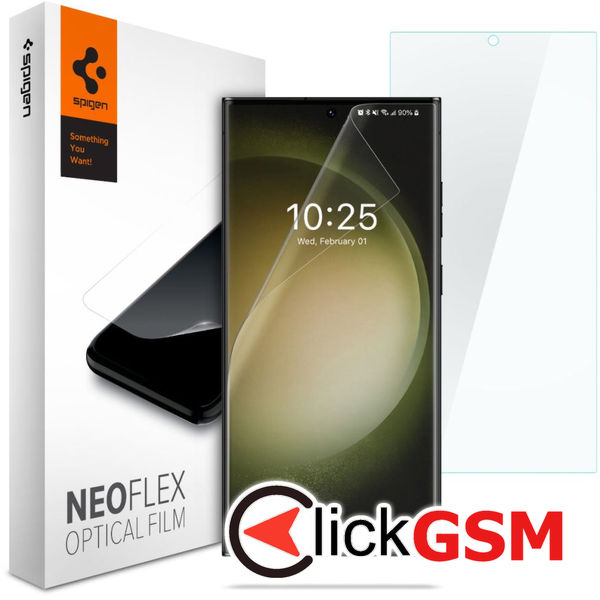 Spigen - Neo Flex (2 pack) - Samsung Galaxy S23 Ultra - Clear