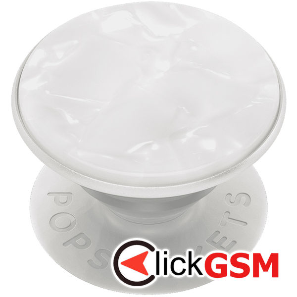 PopSockets - PopGrip - Acetate Pearl White