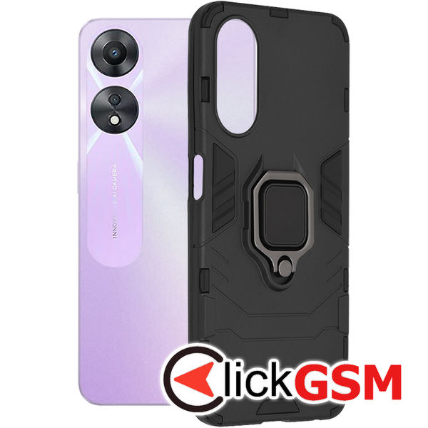 Techsuit - Silicone Shield - Oppo A58 5G / A78 5G - Black