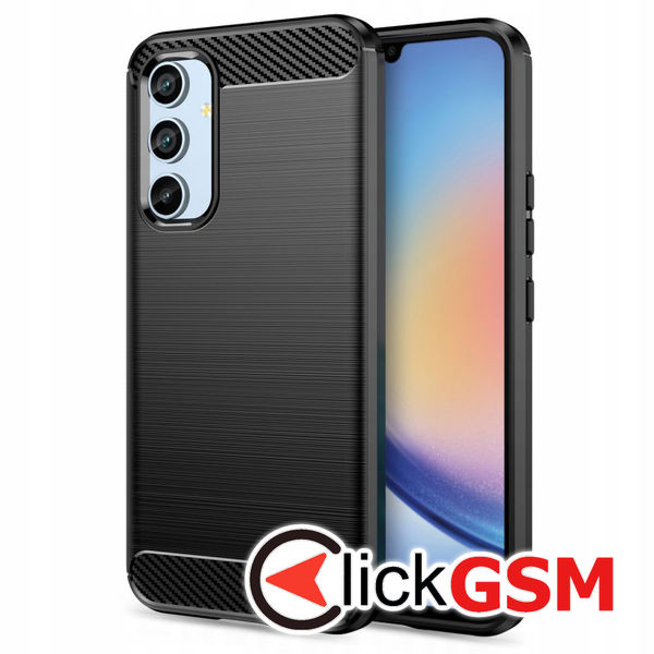 Techsuit - Carbon Silicone - Samsung Galaxy A34 5G - Black